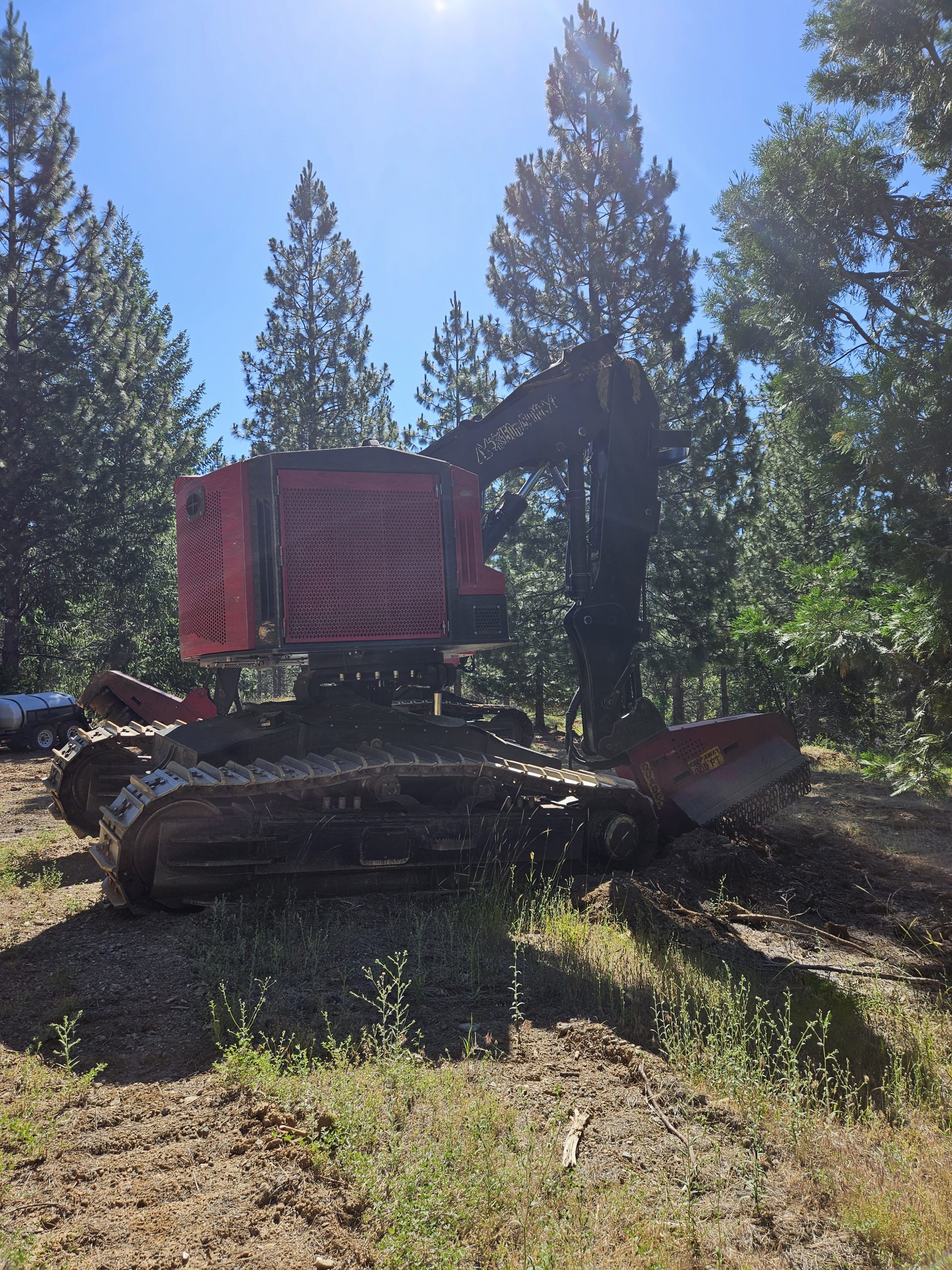 masticator working in the Eldorado National Forest