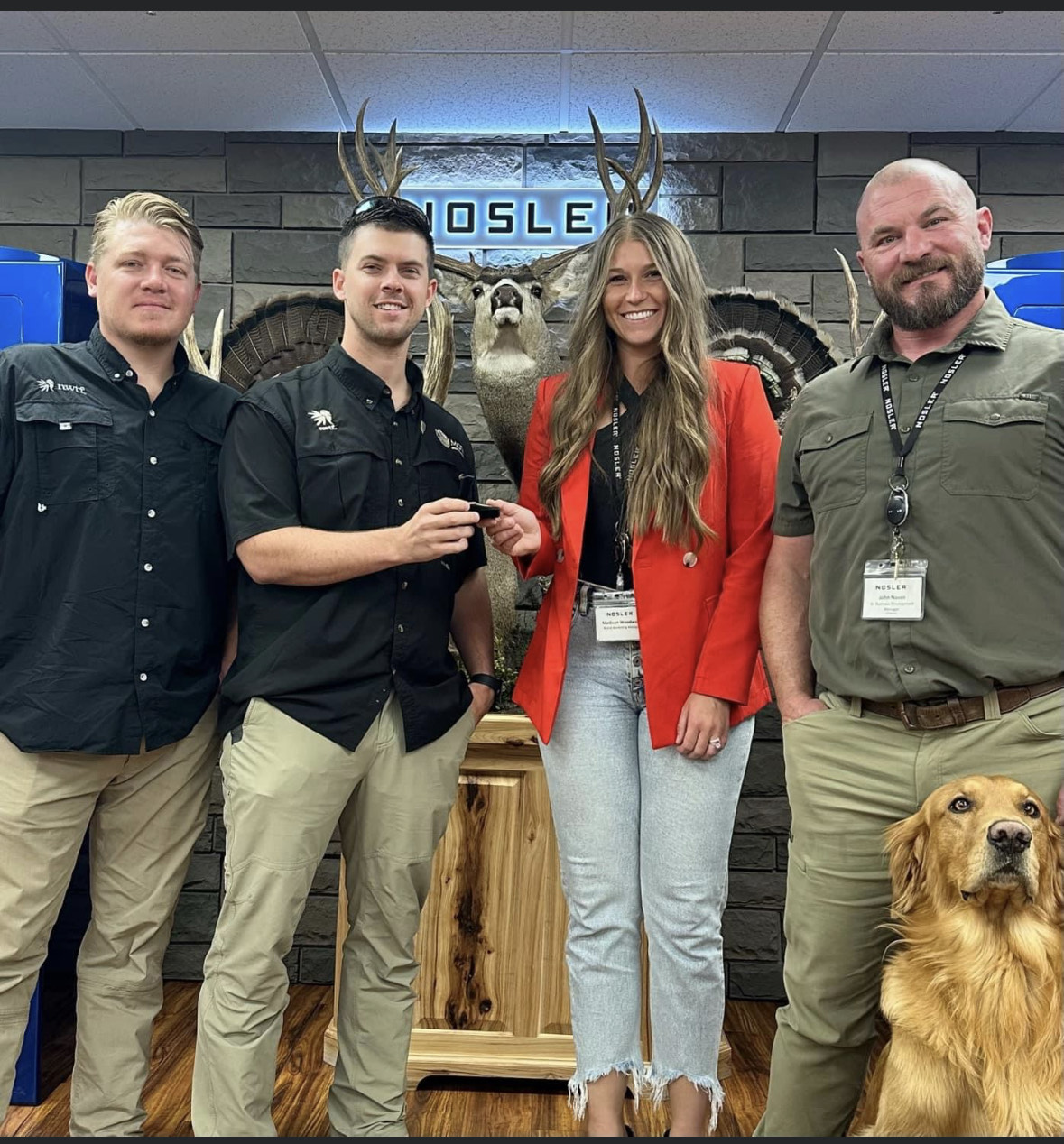 Nosler receives Patron life pin from NWTF