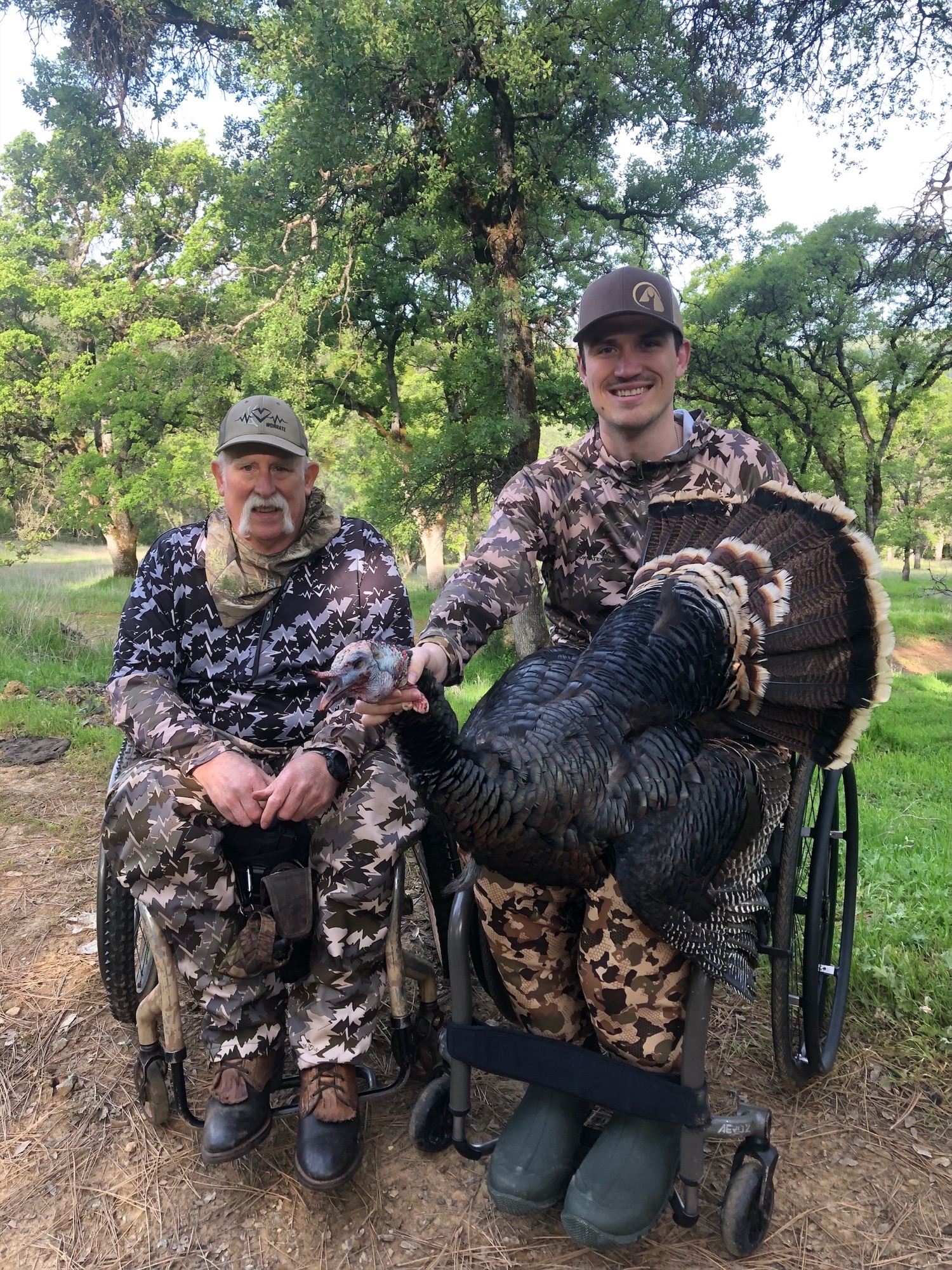 Don with Robert Taylor and his harvested turkey.