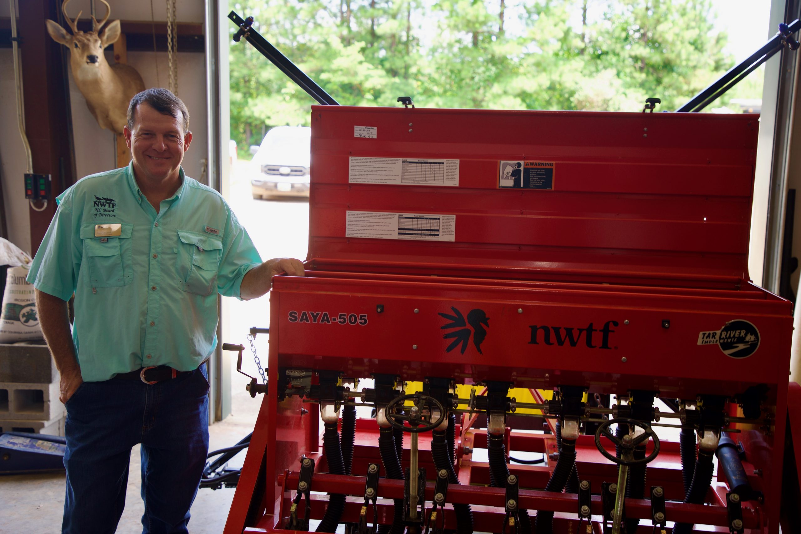 North Carolina NWTF State Chapter President Howard Rumfelt is excited to see NWTF-purchased equipment being put to good use.