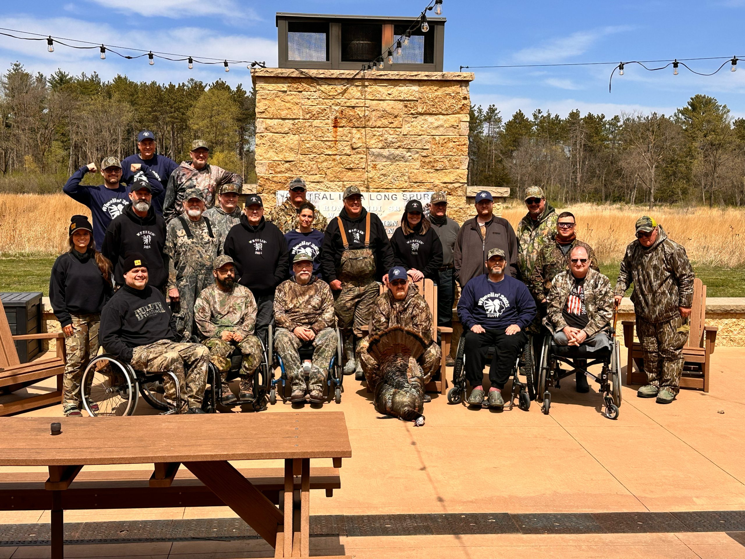 Disabled hunters after their harvest