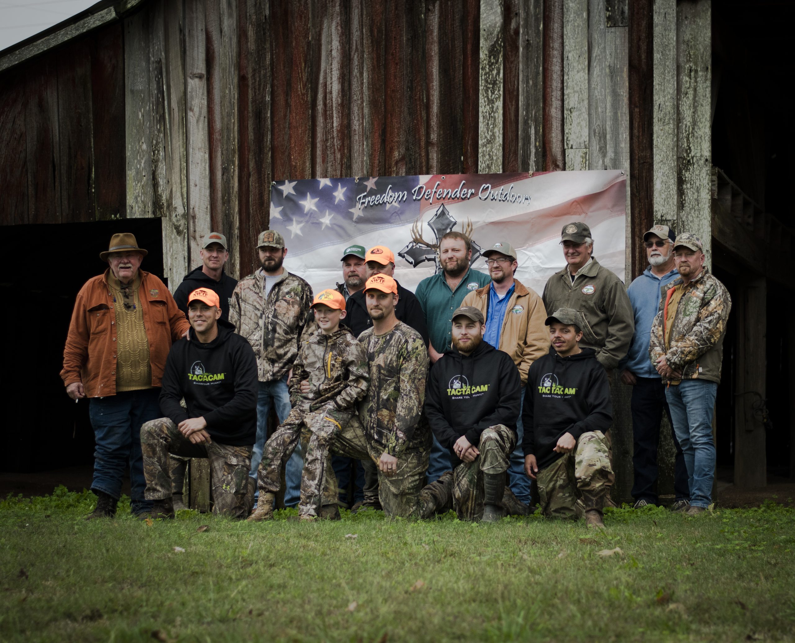 Group photo of veterans from the annual hunt